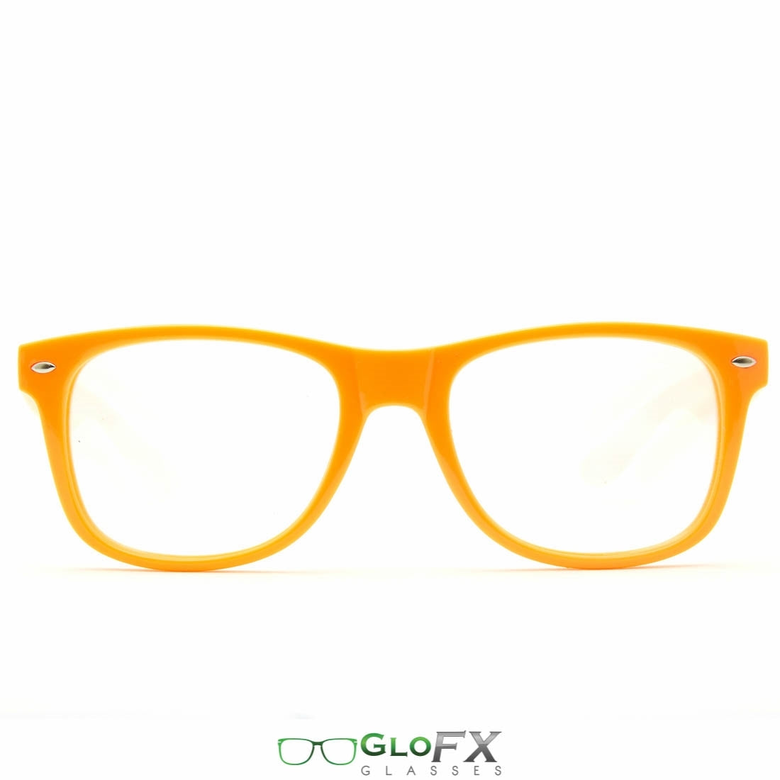 GloFX Ultimate Diffraction Glasses - Orange - Clear