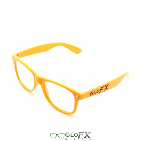 GloFX Ultimate Diffraction Glasses - Orange - Clear