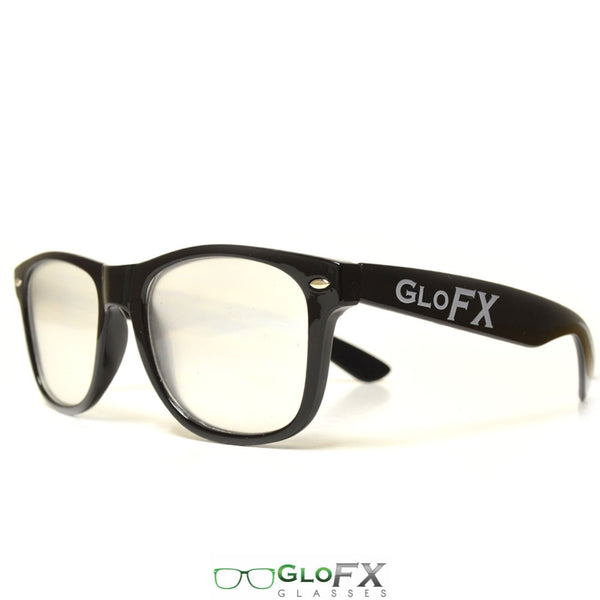 GloFX Ultimate Extreme Diffraction Glasses - Black - Clear