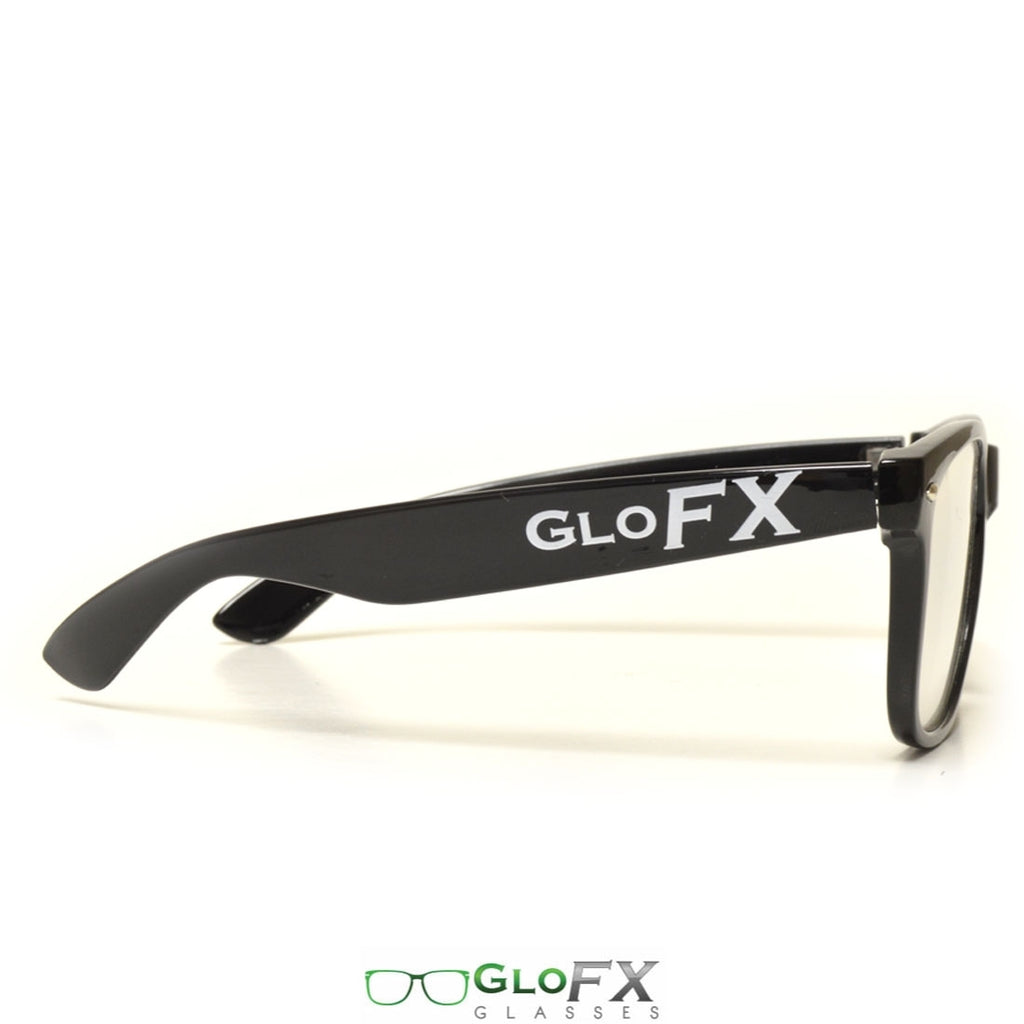 Glofx Ultimate Extreme Diffraction Glasses Black Clear The Rave Cave