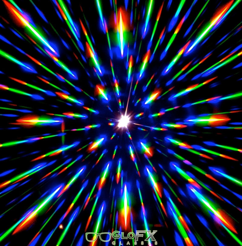 GloFX Ultimate Extreme Diffraction Glasses - Black - Clear