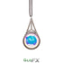 Kaleidoscope Crystal Monocle Necklace - Silver - Rainbow