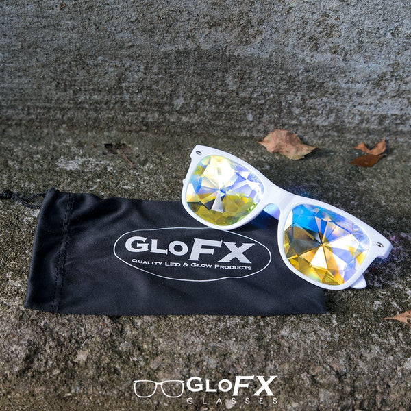 GloFX Ultimate Kaleidoscope Glasses - White