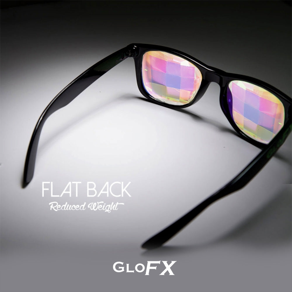 GloFX Ultimate Kaleidoscope Glasses - Black - Bug-Eye