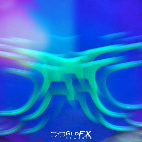 GloFX Ultimate Kaleidoscope Glasses - White - Bug-Eye