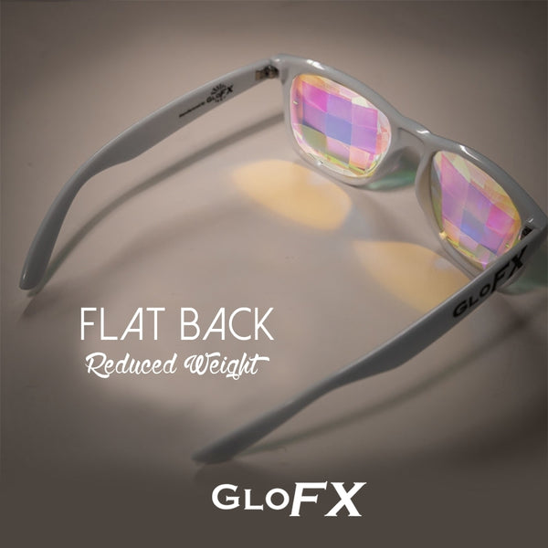 GloFX Ultimate Kaleidoscope Glasses - White - Bug-Eye
