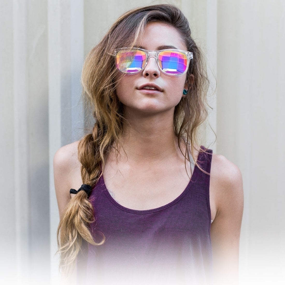 GloFX Ultimate Kaleidoscope Glasses - Clear - Bug-Eye