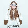 GloFX Kaleidoscope Glasses - White - Rainbow