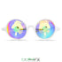 GloFX Kaleidoscope Glasses - White - Rainbow Wormhole