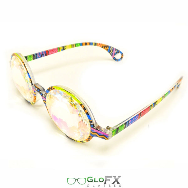 GloFX Kaleidoscope Glasses - Tribal - Rainbow