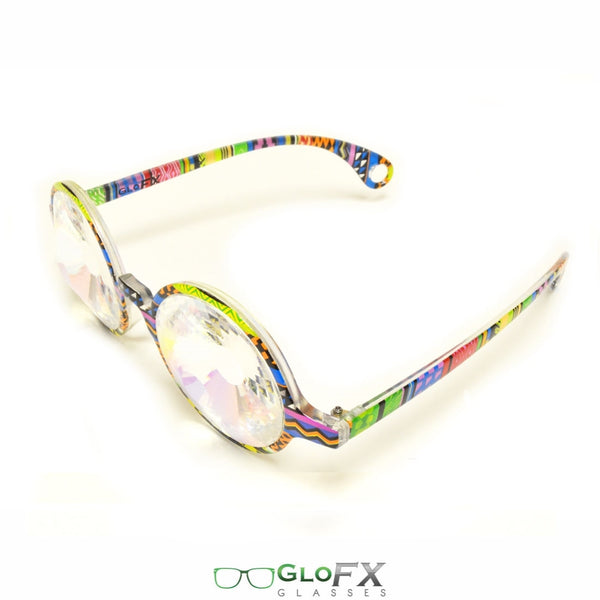 GloFX Kaleidoscope Glasses - Tribal - Rainbow Wormhole