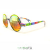 GloFX Kaleidoscope Glasses - Tribal - Rainbow Bug-Eye