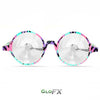 GloFX Kaleidoscope Glasses - Aztec - Clear Wormhole