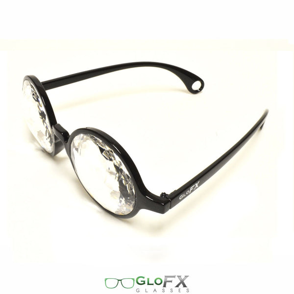 GloFX Kaleidoscope Glasses - Black - Clear