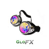 GloFX Kaleidoscope Goggles - Chrome - Rainbow Fractal