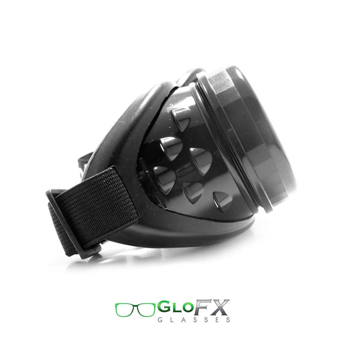 GloFX Kaleidoscope Goggles - Black - Rainbow Wormhole