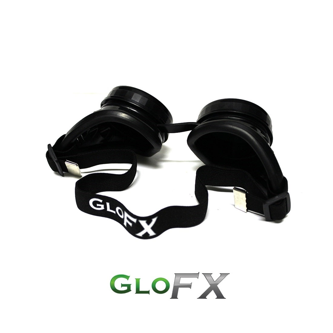 GloFX Kaleidoscope Goggles - Black - Rainbow Wormhole