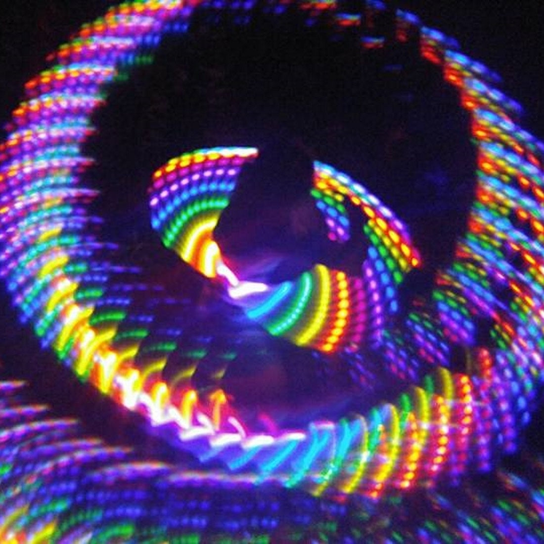 GloFX Kaleidoscope Goggles - Black - Rainbow Wormhole