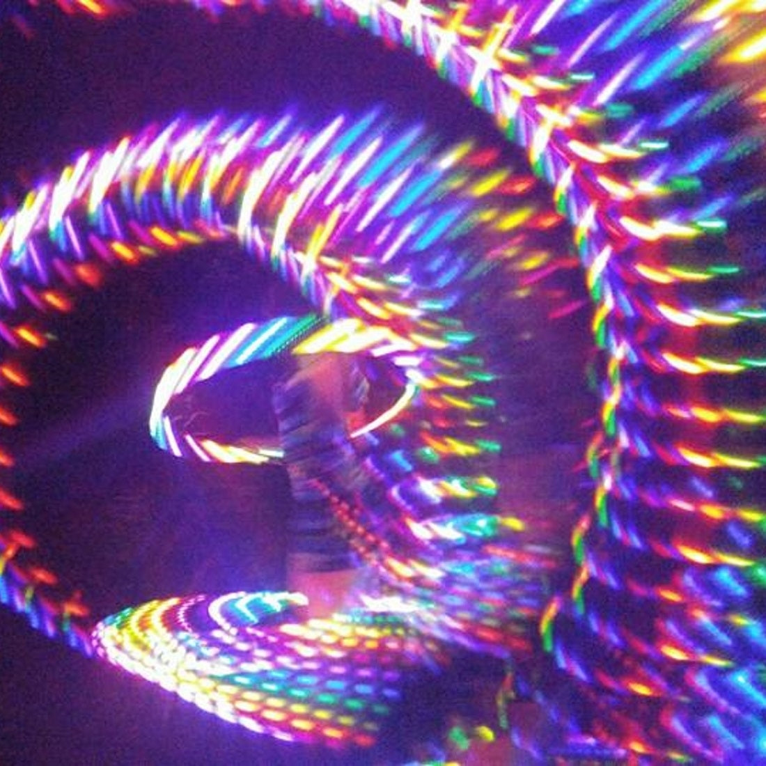 GloFX Kaleidoscope Goggles - Black - Rainbow Wormhole