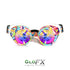 GloFX Kaleidoscope Goggles - Kandi Swirl - Rainbow Fractal