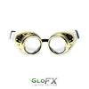 GloFX Diffraction Goggles - Royal Gold - Clear