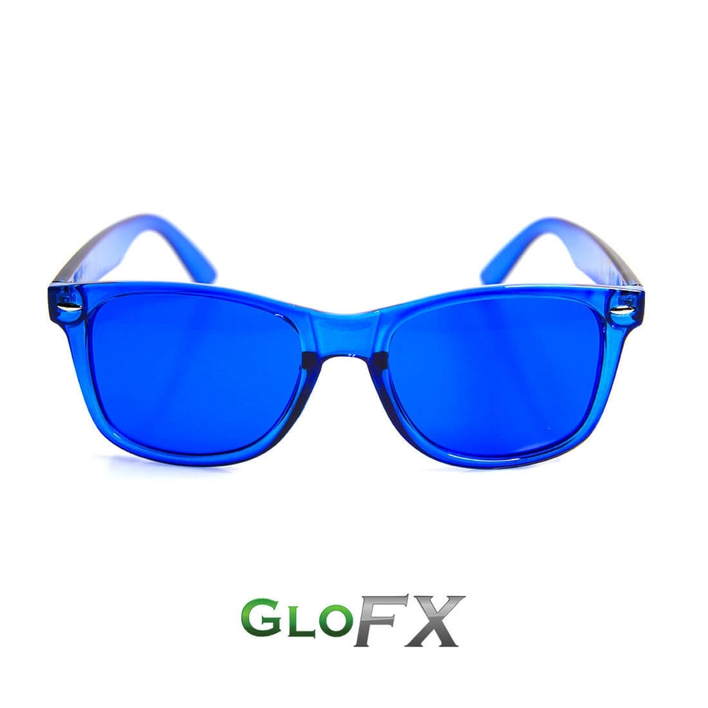 GloFX Colour Therapy Mood Glasses - Deep Blue Chromatherapy · The Rave Cave