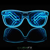 GloFX Ultimate Diffraction Glasses - Clear with Blue Luminescence