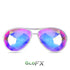 GloFX Aviator Kaleidoscope Glasses - Clear