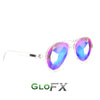 GloFX Aviator Kaleidoscope Glasses - Clear