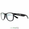 GloFX Spiral Effect Diffraction Glasses - Black