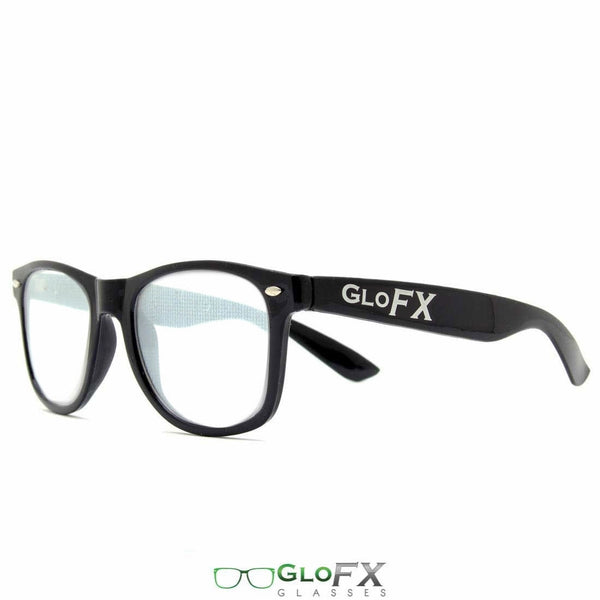 GloFX Spiral Effect Diffraction Glasses - Black