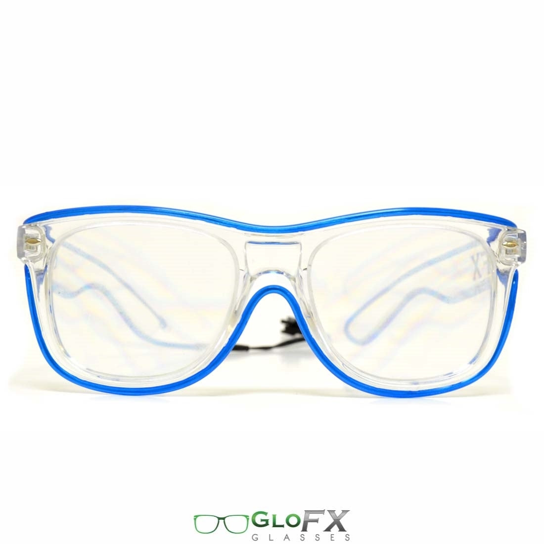GloFX Ultimate Diffraction Glasses - Clear with Pink Luminescence