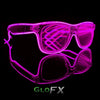GloFX Ultimate Diffraction Glasses - Clear with Pink Luminescence