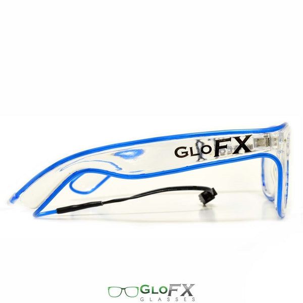 GloFX Ultimate Diffraction Glasses - Clear with Yellow Luminescence