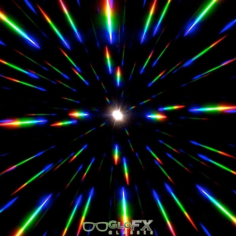 GloFX Ultimate Diffraction Glasses - Clear with Yellow Luminescence