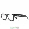 GloFX Standard Diffraction Glasses - Black - Clear - 10 Pack