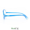 GloFX Kaleidoscope Glasses - Transparent Blue - Rainbow