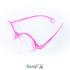 GloFX Kaleidoscope Glasses - Transparent Pink - Clear