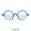 GloFX Kaleidoscope Glasses - Transparent Blue - Clear