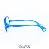 GloFX Kaleidoscope Glasses - Transparent Blue - Rainbow Fractal