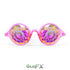 GloFX Kaleidoscope Glasses - Transparent Pink - Rainbow Fractal