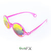 GloFX Kaleidoscope Glasses - Transparent Pink - Rainbow Fractal
