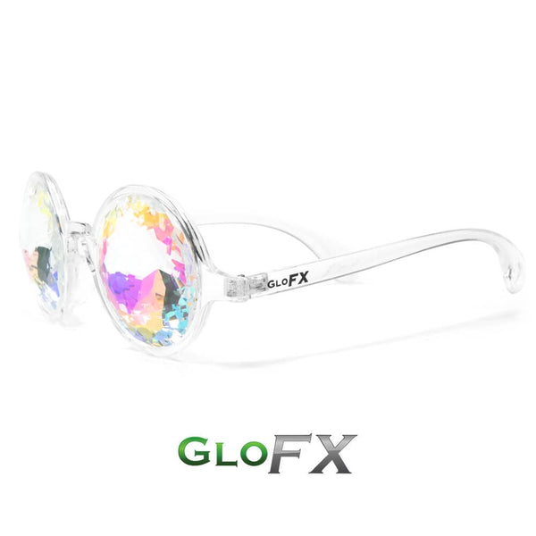 GloFX Kaleidoscope Glasses - Clear - Rainbow