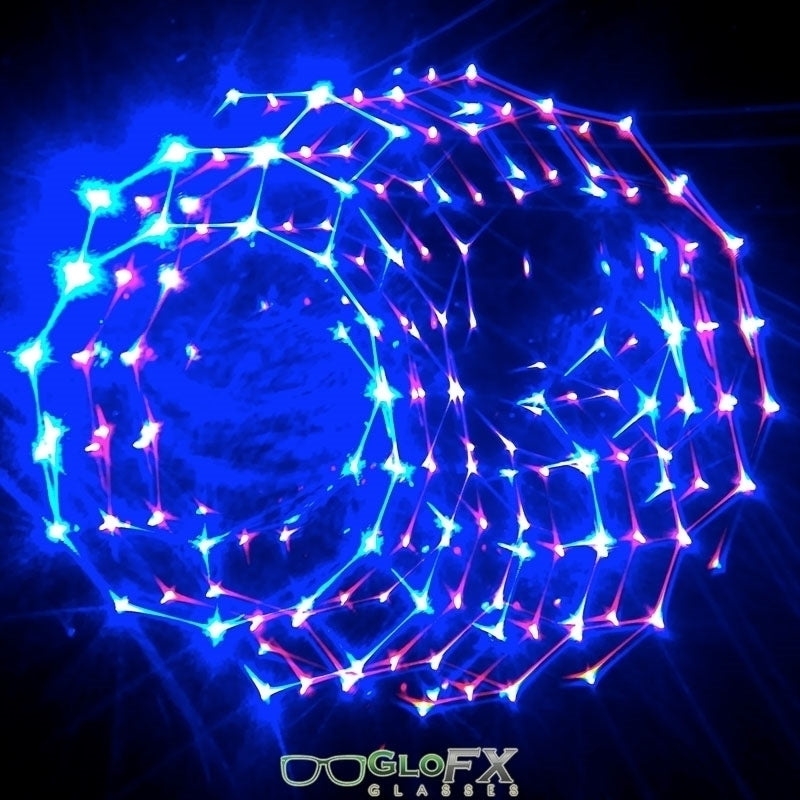 GloFX Kaleidoscope Glasses - Clear - Rainbow