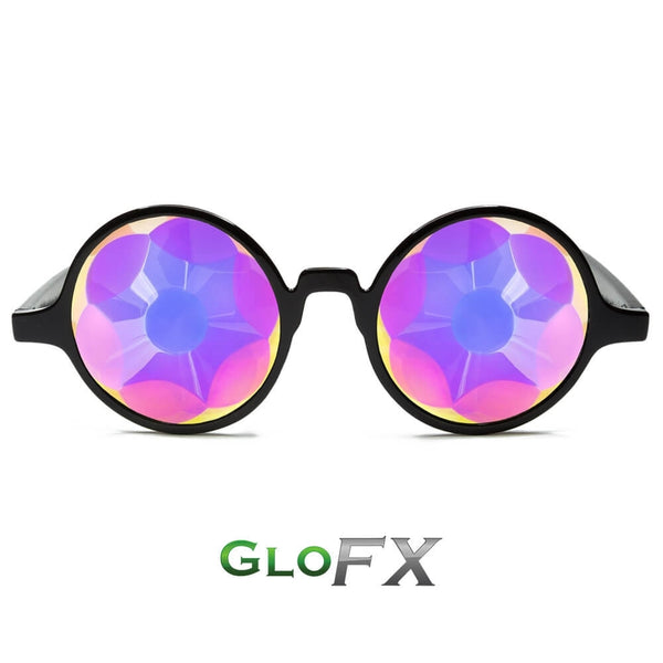 GloFX Kaleidoscope Glasses - Black - Sacred