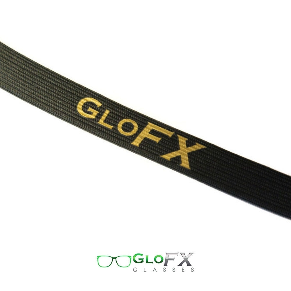 GloFX Kaleidoscope Goggles - Brass Spike - Rainbow Fractal
