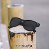 GloFX Ultimate Diffraction Glasses - Matte Black - Emerald Tinted