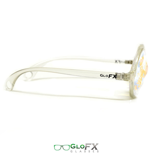 GloFX Kaleidoscope Glasses - Clear - Rainbow Wormhole