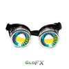 GloFX Kaleidoscope Goggles - Chrome - Rainbow Wormhole
