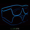 GloFX Black Sunglasses with Blue Luminescence